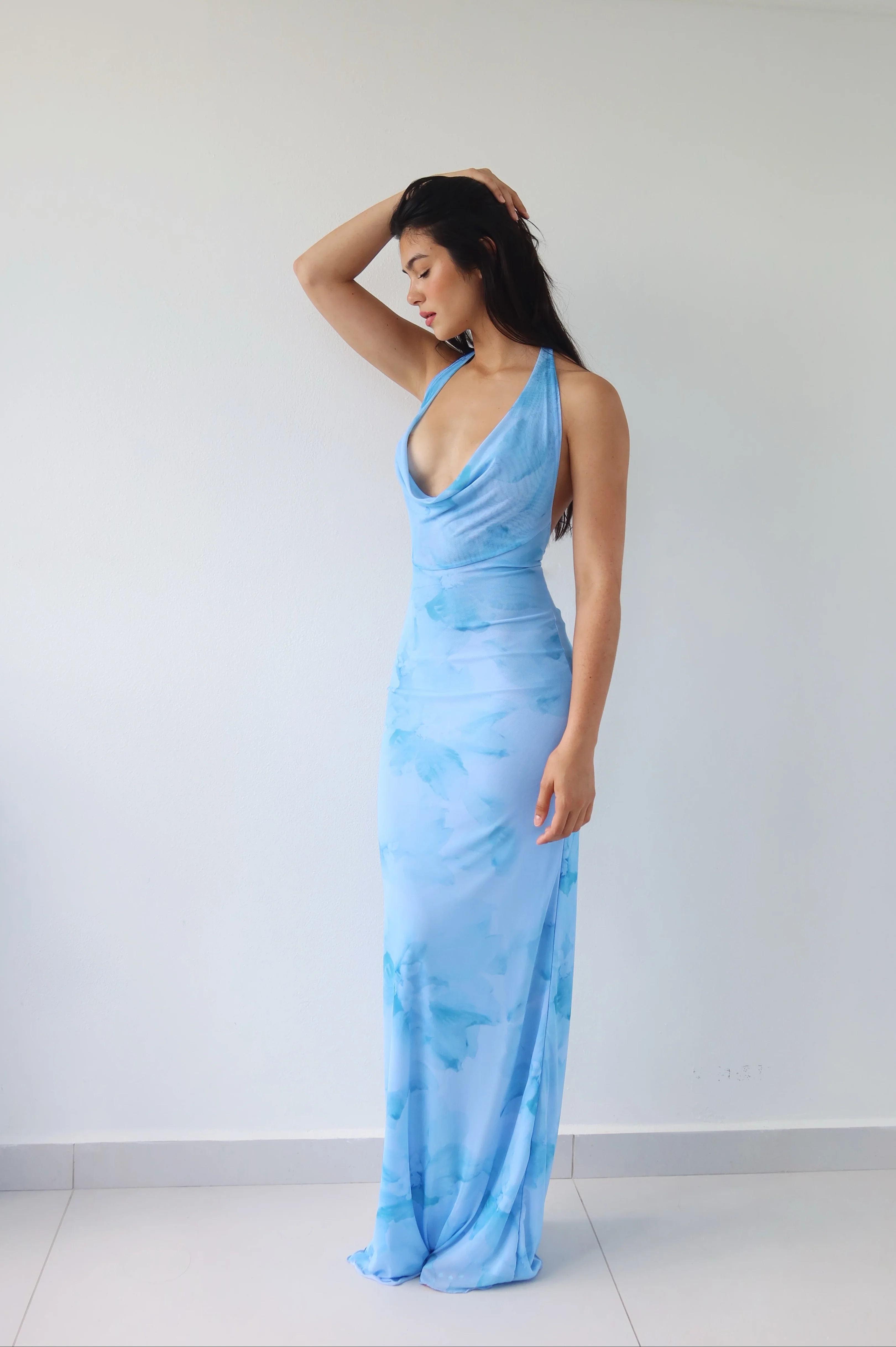 BLUE FLORAL DRESS - Image 2