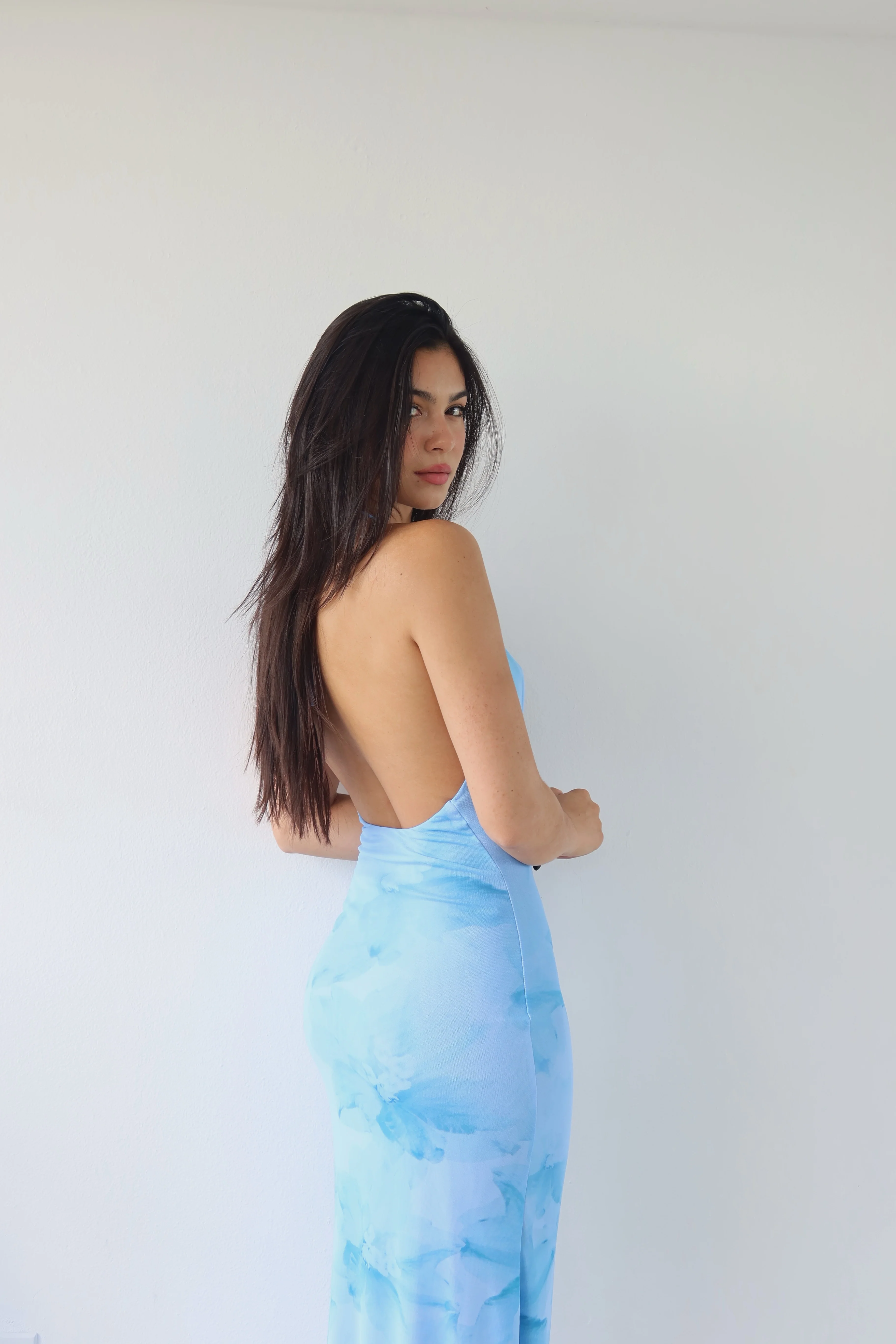 BLUE FLORAL DRESS - Image 4
