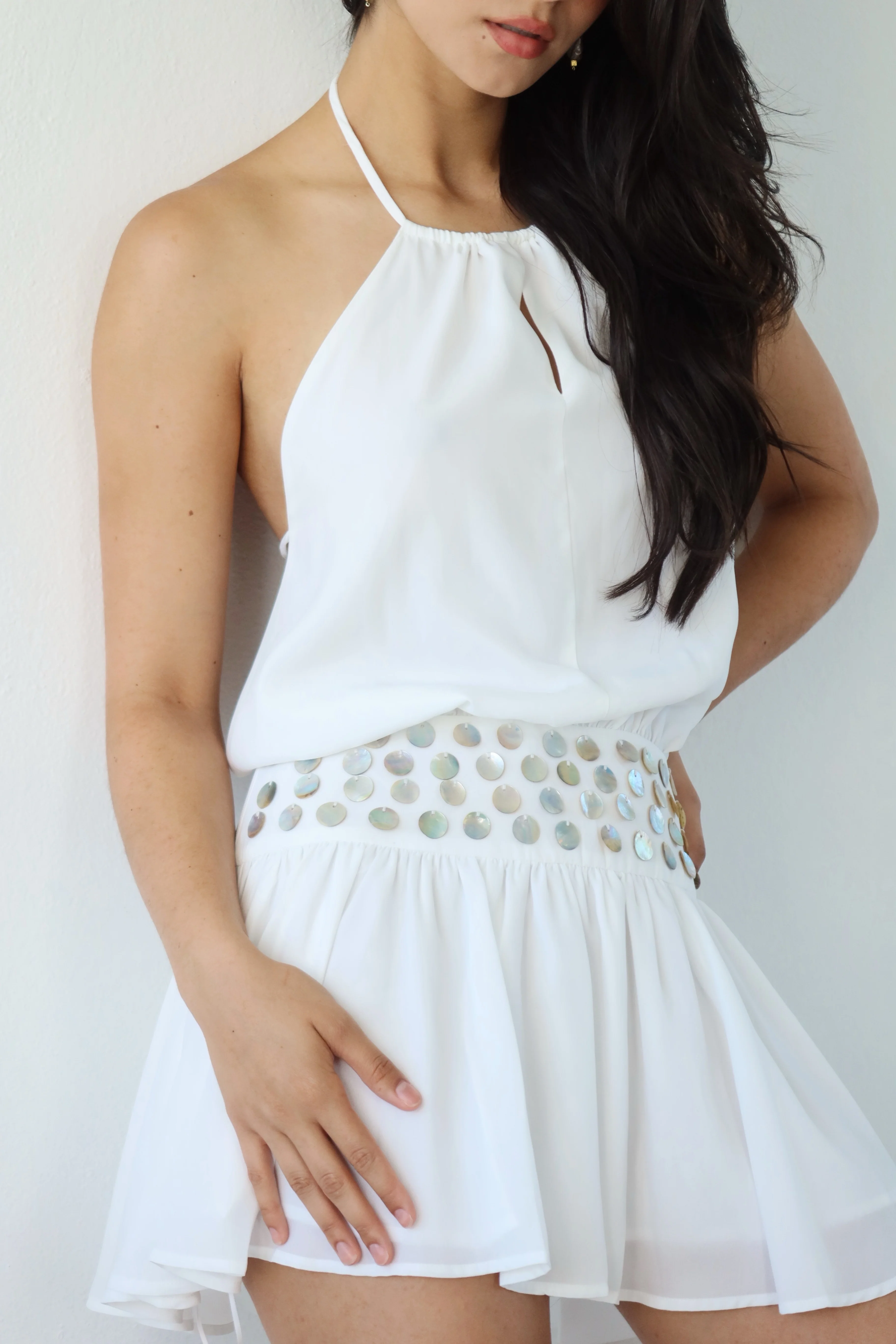 SHELL WHITE DRESS - Image 3