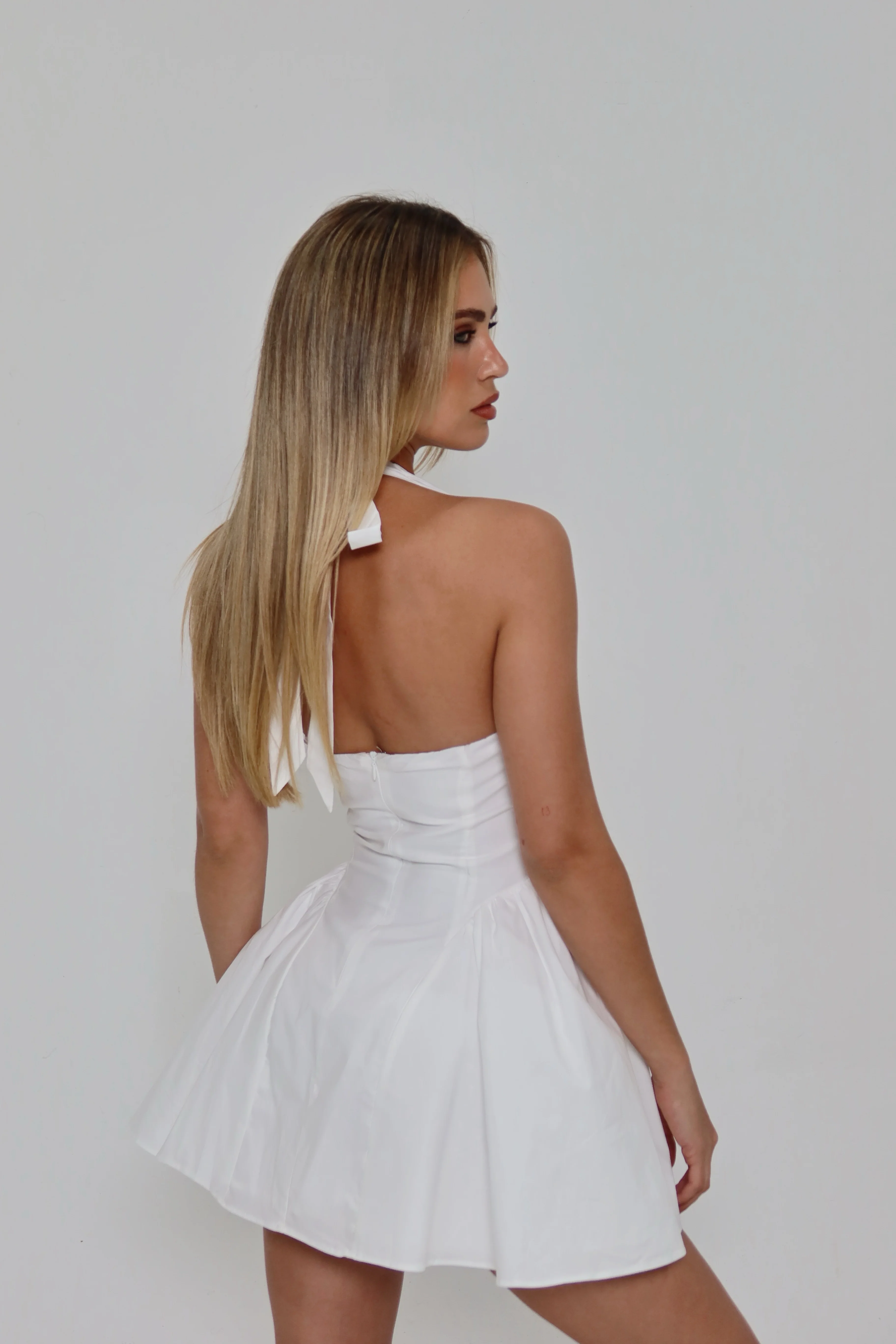 WHITE MINI DRESS - Image 2