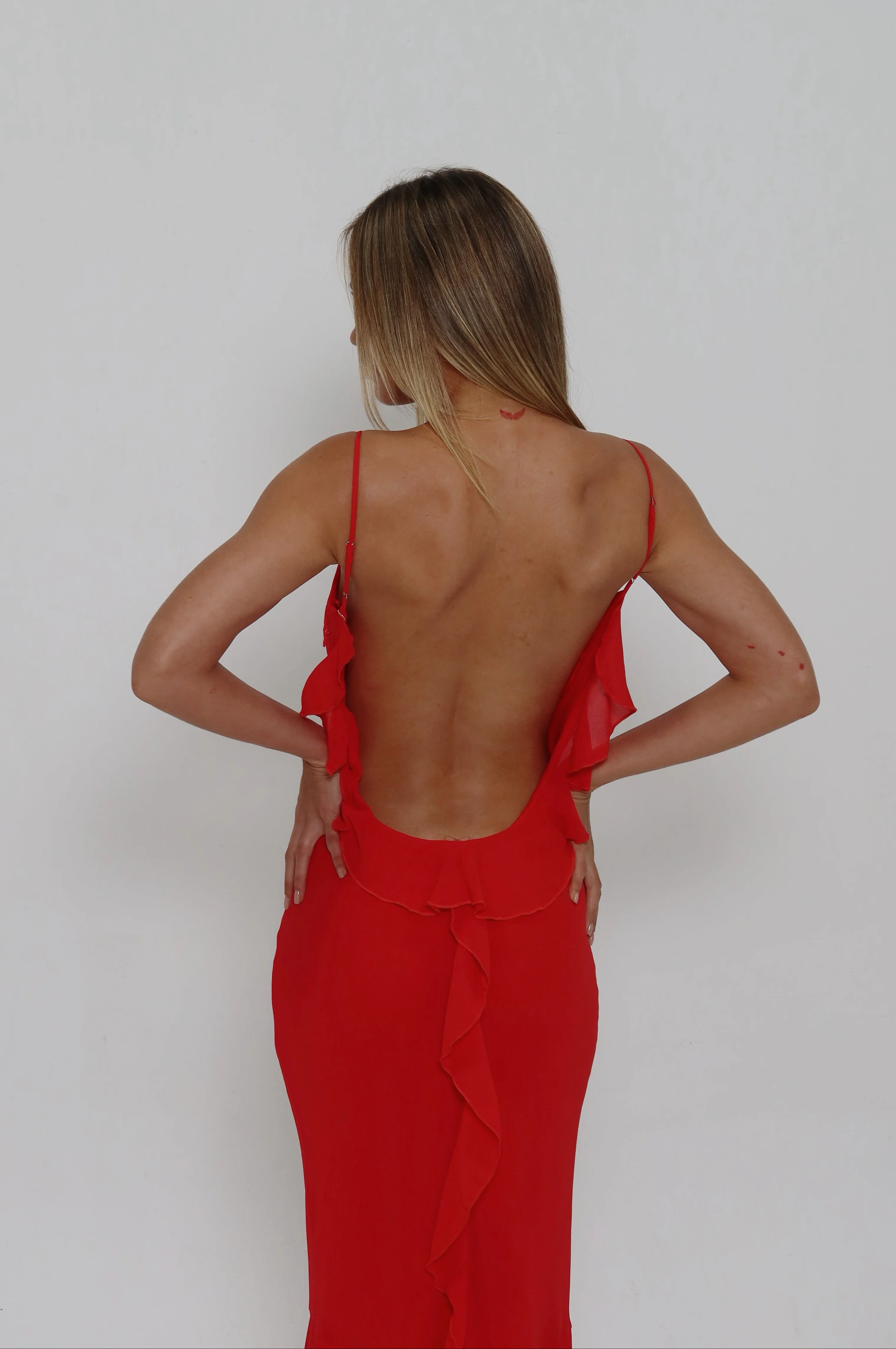 RUFFLE RED MAXI - Image 4