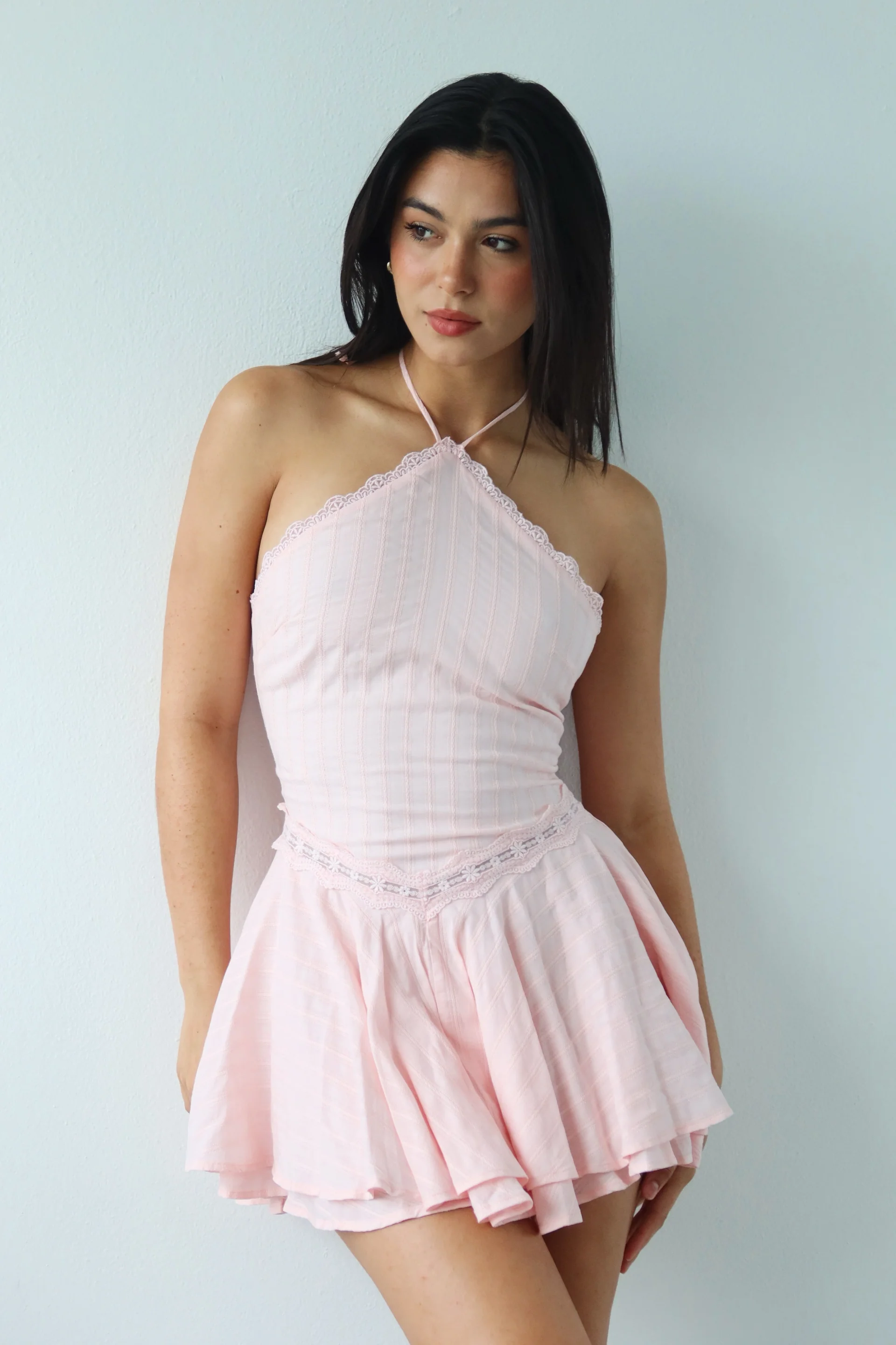 BABY PINK MINI DRESS