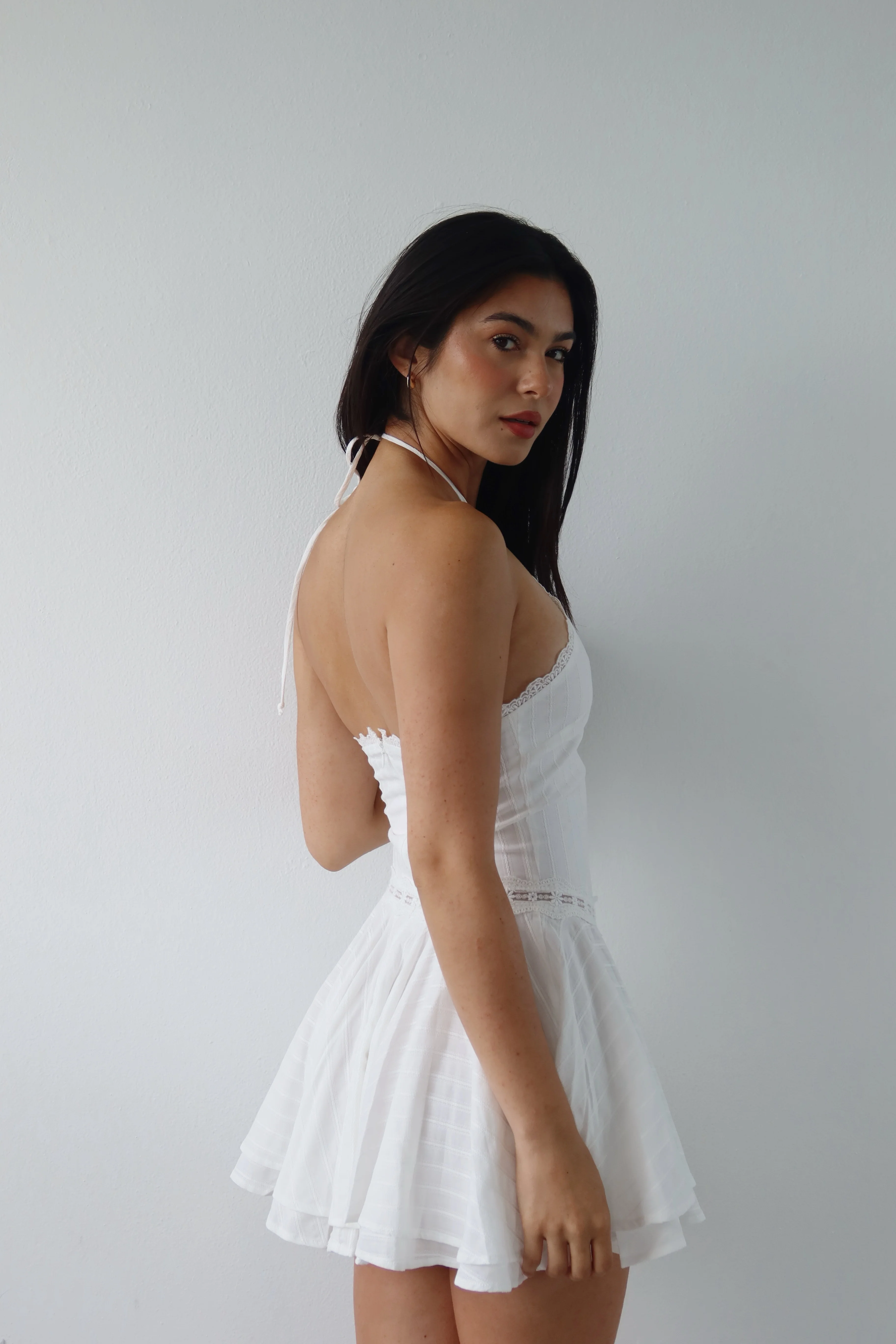 WHITE MINI DRESS - Image 2